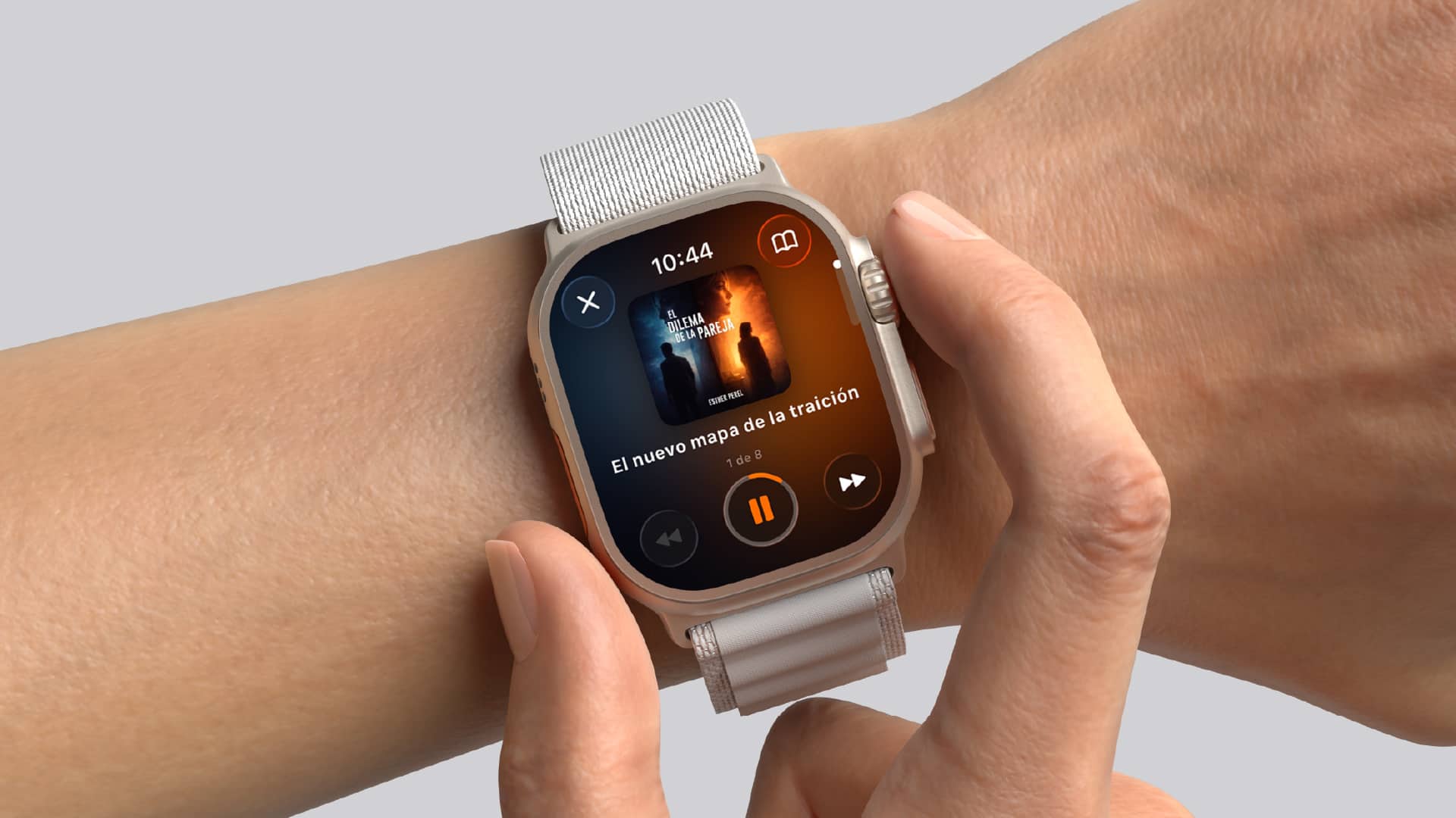 Kibit en el Apple Watch reproduciendo El dilema de la pareja